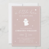 Petite Boo Halloween Baby shower fille Invitation (Devant)