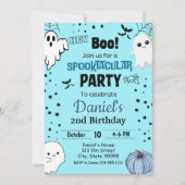 Petite Boo Halloween Invitation Anniversaire (Devant)