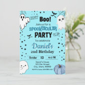 Petite Boo Halloween Invitation Anniversaire (Debout devant)