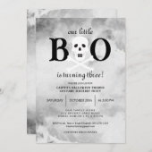 Petite Boo Halloween Invitation Anniversaire (Devant / Derrière)