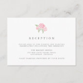 Petite Bouquet Receptie Kaart | Blozen (Voorkant)