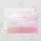 Petite broderie florale d'oiseaux Carte de remerci (Dos)