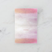 Petite broderie florale d'oiseaux Carte de remerci (Intérieur)