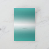 Petite Broderie Florale d'oiseaux Carte de remerci (Intérieur)