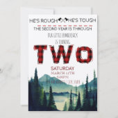 Petite bûcheron Invitation d'anniversaire - Buffal (Devant)