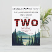 Petite bûcheron Invitation d'anniversaire - Buffal (Debout devant)