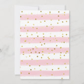 Petite Bunny Printemps Floral Invitation Anniversa (Dos)