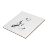 Petite Carreaux en céramique - Chat, Style de lava (Côté)