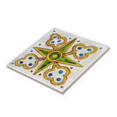 Petite carreaux en céramique jaune de style sicili (Côté)