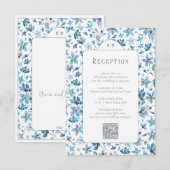 Petite Carte Bleue De La Réception (Devant / Derrière)