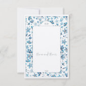 Petite Carte Bleue De La Réception (Dos)