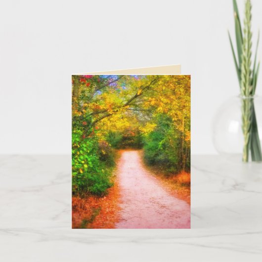 PETITE CARTE D'ACCUEIL D'AUTOMNE (Devant)