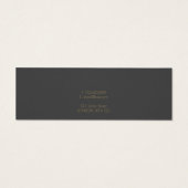 Petite carte d'affichage géométrique or (Dos)