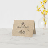 petite carte d'anniversaire des IWW (Fleur jaune)