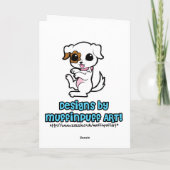 petite carte d'anniversaire personnalisable prince (Dos)