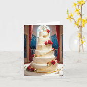 Petite carte de 4 pouces x 5,6 pouces (Fleur jaune)