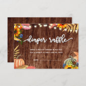 Petite carte de Baby shower Citrouille (Devant / Derrière)