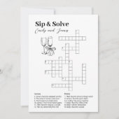 Petite carte de casse-tête Mariage (Devant)