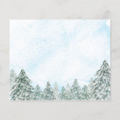 Petite carte de conseil Baby shower bleu Snowflake (Dos)