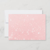 Petite carte de conseil en Baby shower rose (Dos)