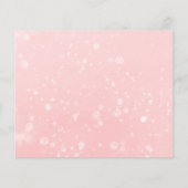 Petite carte de conseil en Baby shower rose (Dos)