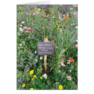 Petite carte de débuts de grandes choses