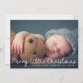 petite carte de faire-part de naissance de bénédic (Devant)