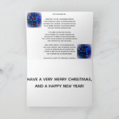 Petite carte de Noël de garçon de batteur (Intérieur)