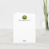 Petite carte de note pliée de 4 po x 5,6 po (Dos)