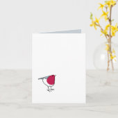 Petite carte de note Robin (Fleur jaune)