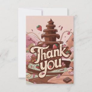 Petite carte de remerciements au chocolat simple