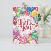 Petite carte de remerciements colorée de canyland (Debout devant)