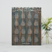 PETITE CARTE DE SIÈGE EN Dentelle Rustique 16 Tabl (Debout devant)