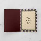 Petite carte de voeux d'anniversaire de singe (Intérieur)