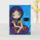 "Petite carte de voeux de Mlle Muffet" (Fleur jaune)