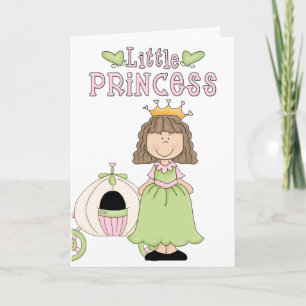Petite carte de voeux de princesse Birthday
