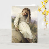 Petite carte de voeux de voleur (Fleur jaune)