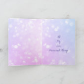 Petite carte de voeux design 4e anniversaire (Intérieur)