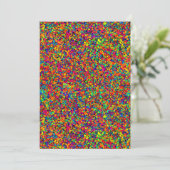 Petite carte de vœux éclaboussée (Debout devant)