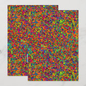 Petite carte de vœux éclaboussure (Devant / Derrière)