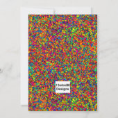 Petite carte de vœux éclaboussure (Dos)