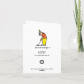 Petite carte de vœux pliée 4" x 5,6" (Dos)