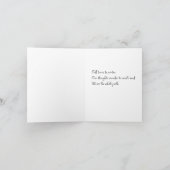 Petite carte de vœux pliée 4" x 5,6" (Intérieur)