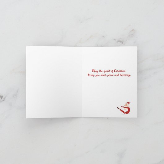 Petite carte de voeux pliée de 4 po x 5,6 po (Intérieur)