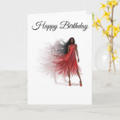 Petite carte de voeux pliée de 4 po x 5,6 po (Fleur jaune)