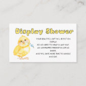 Petite carte d'insertion de Baby shower d'affichag (Devant)