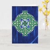 Petite carte (négative) de croix celtique (Fleur jaune)