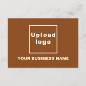 Petite carte plat Brown Halloween d'affaires (Dos)