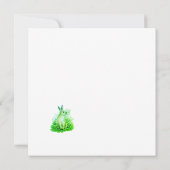 Petite carte postale d'aquarelle lapin (Dos)