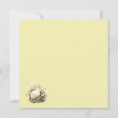 Petite carte postale d'aquarelle lapin (Dos)